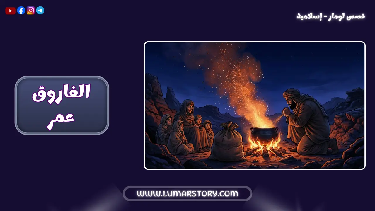 غلاف قصة سيدنا عمر إبن الخطاب للاطفال.