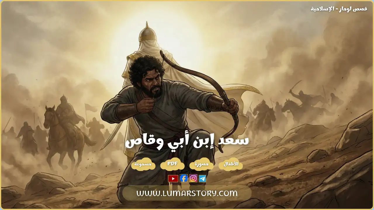 غلاف قصة سعد بن أبي وقاص للأطفال