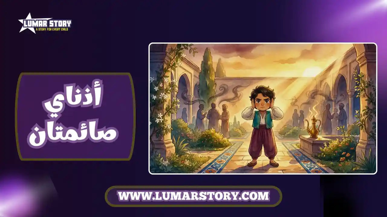 غلاف قصة أذناي صائمتان للأطفال