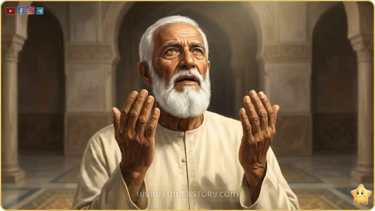 سعيد بن زيد يرفع يديه إلى السماء ويدعو الله بصدق بعد أن اتهمته أروى زورًا.