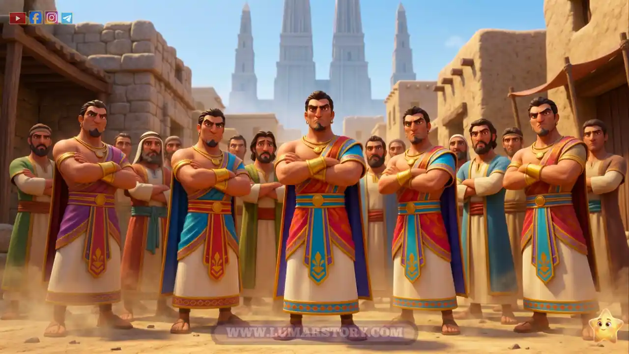قوم عاد يعاندون ويطلبون من هود أن يأتيهم بالعذاب إذا كان صادقاً.