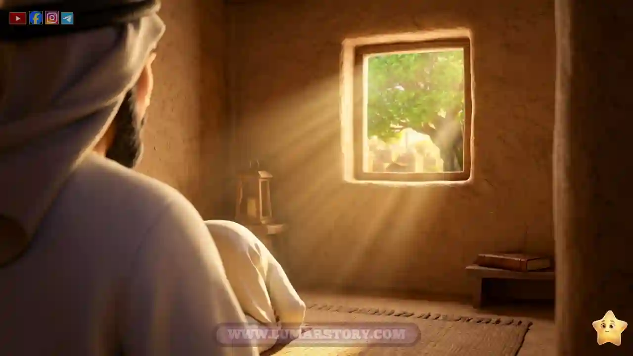 النبي ذو الكفل يجلس في مجلس القضاء ويستمع للناس ويحكم بينهم بالعدل