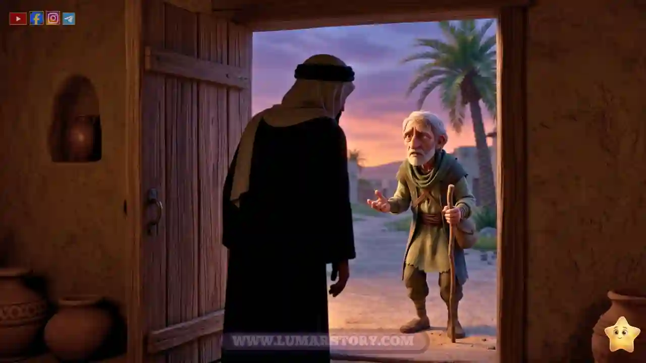 الرجل العجوز يعود مرة أخرى ليشتكي، والنبي ذو الكفل يستمع إليه بهدوء رغم تعبه