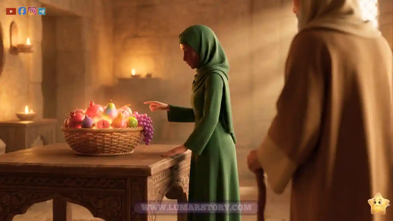 النبي زكريا يتفاجأ برؤية طعام عجيب في محراب السيدة مريم عليها السلام.